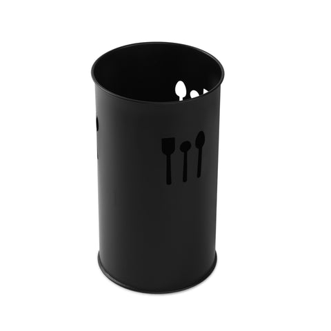 Dudki Stainless Steel Cutlery Holder (Black)