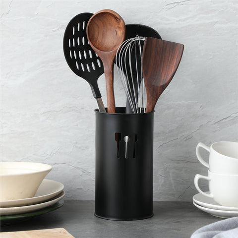 Dudki Stainless Steel Cutlery Holder (Black)