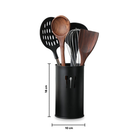 Dudki Stainless Steel Cutlery Holder (Black)