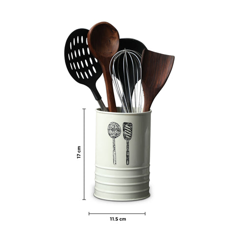 Dudki Stainless Steel Cutlery Holder ( Ivory)